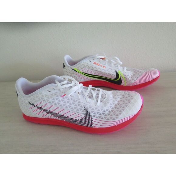 Nike CZ1795-102 Men's Sz 13 White/Crimson Zoom Rival XC 5 Track & Field Shoes - Picture 2 of 7